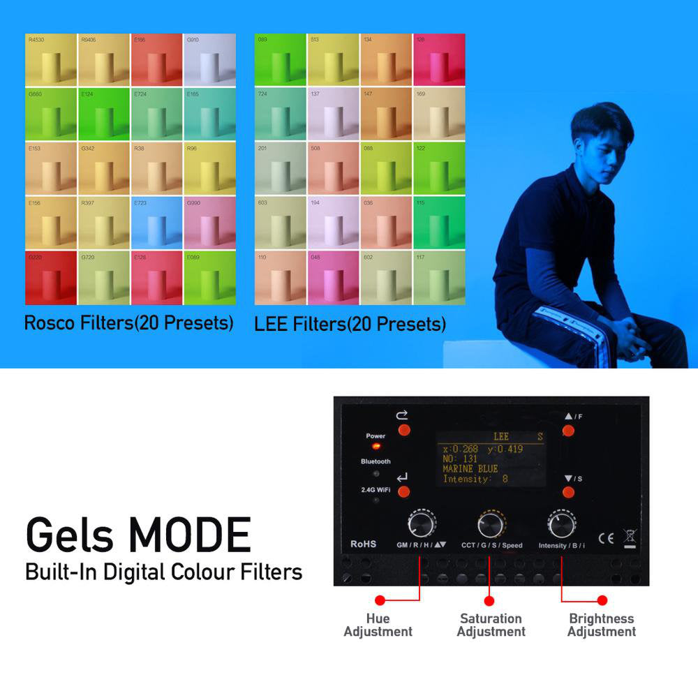 FALCONEYES RX-836 200W RGB ROLL-FLEX FLEXIBLE LED Panel Light LED Lighting - CINEGEARPRO