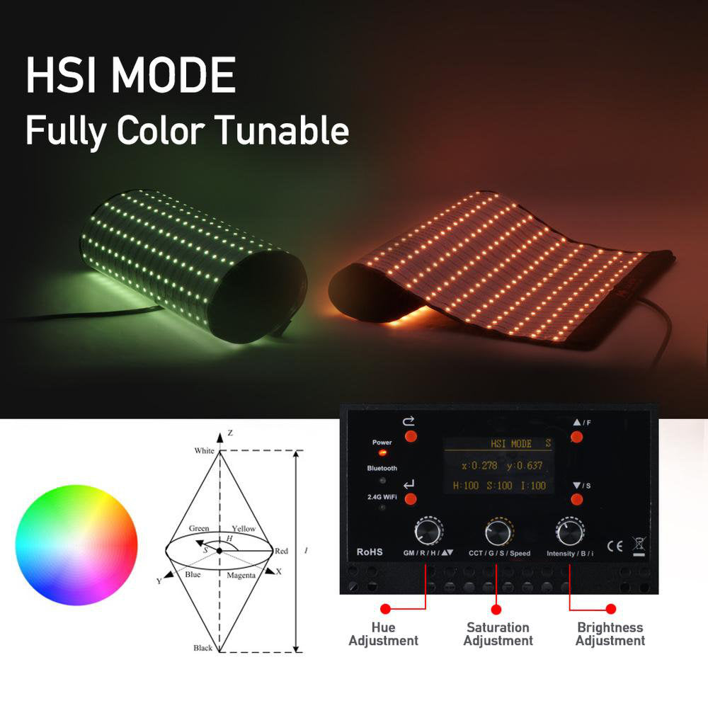 FALCONEYES RX-836 200W RGB ROLL-FLEX FLEXIBLE LED Panel Light LED Lighting - CINEGEARPRO