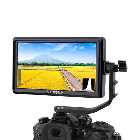 FEELWORLD S55 5.5 Inch DSLR Camera Field Monitor IPS 1280x720 Support 4K HDMI Input Output Tilt Arm Power Output