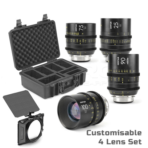 DZOFILM VESPID Customisable Prime Full Frame Cinema 4 Lens Set