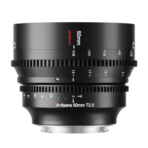 7Artisans 50mm T2.0 Full Frame Cine Lens E/R/L/Z mount