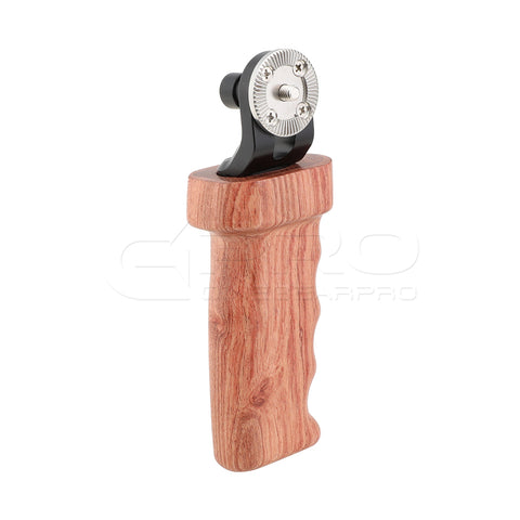 CGPro Wooden Grip With Top ARRI Rosette M6 Thread Connection For DLSR Camera Shoulder Mount Rig