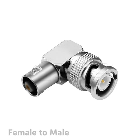 CGPro BNC Female to BNC Male Right-Angle SDI Adapter
