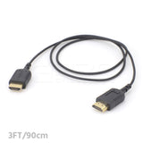 CGPro Hyper-Thin Super Flexible HDMI Cable A Male to A Male (1FT/2FT/3FT/6FT)