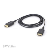 CGPro Hyper-Thin Super Flexible HDMI Cable A Male to A Male (1FT/2FT/3FT/6FT)