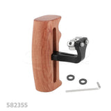 CGPro Versatile Wooden Handgrip With Invertible & Adjustable 1/4" Thumbscrew Connection (Either Side) Wooden Handles - CINEGEARPRO