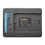 Vlogger Portable LP-E6 Charger With LED Light