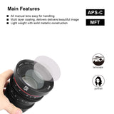 MEIKE 65mm T2.2 Manual Focus Cinema Prime Lens MFT Mount