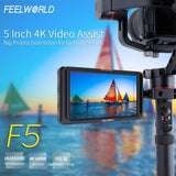 FEELWORLD F5 5 Inch Monitor w/ Tilt Arm IPS Full HD 4K HDMI In/Out Monitor - CINEGEARPRO