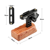 CGPro Mini Wooden Handle Grip with NATO Clamp NATO Handles - CINEGEARPRO