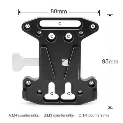 CGPro V-Lock Quick Release Plate Battery Plate - CINEGEARPRO