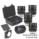 DZOFILM VESPID Customisable Prime Full Frame Cinema 5 Lens Set