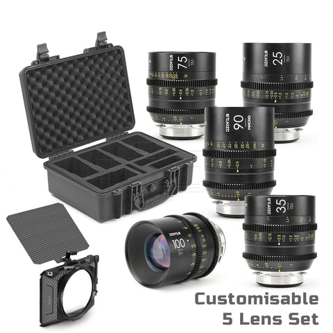 DZOFILM VESPID Customisable Prime Full Frame Cinema 5 Lens Set