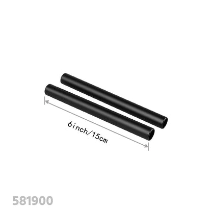 CGPro 15mm Aluminum Rod  Extension M12 Thread 4-18 inch (Pair) Support Rods - CINEGEARPRO