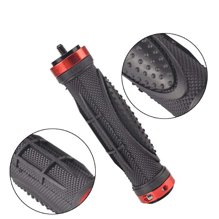 CGPro Camera Rubber Hand Grip With 1/4" Screw Thread On Head & 3/8 Inch Screw Hole For Monitor Gopro LED light Handles - CINEGEARPRO