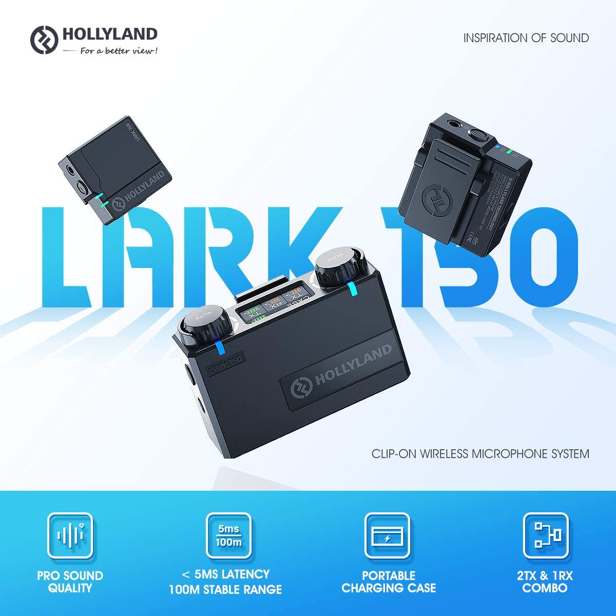 Hollyland LARK 150 Wireless Dual Microphone System