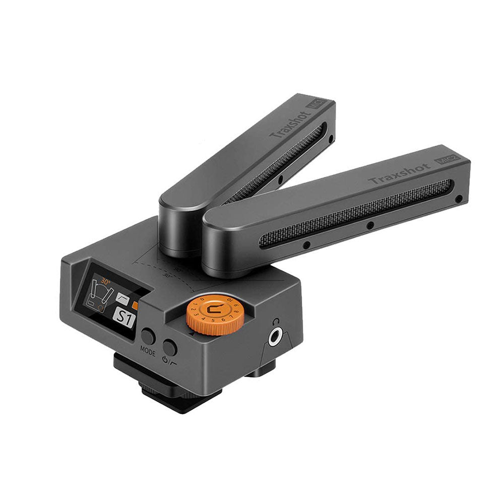 Comica Traxshot Shotgun Microphone Rotatable Dual-Capsule Mono/Two-Level Stereo/Front and Rear Pattern Switching