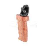 CGPro Wooden Grip With Top ARRI Rosette M6 Thread Connection For DLSR Camera Shoulder Mount Rig Rod Handles - CINEGEARPRO