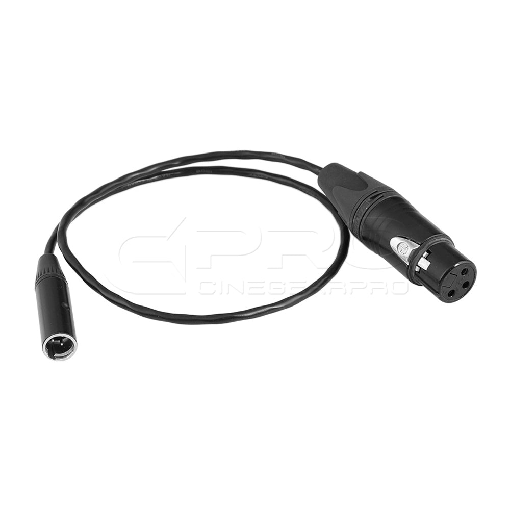 CGPro Mini 3pin XLR Male To Full 3pin XLR Female Cable For BMPCC4K cable - CINEGEARPRO