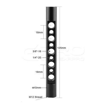 CGPro 15mm cheese rod with 1/4" 3/8" thread for DSLR Rigs camera video cage Support Rods - CINEGEARPRO