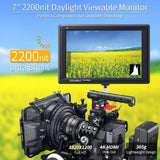 FEELWORLD FW279 7 Inch Ultra Bright 2200nit Daylight Viewable Field Monitor 4K HDMI In Out Monitor - CINEGEARPRO