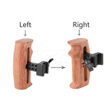 CGPro Wooden Handle Grip With NATO Clamp Connection For DSLR Camera Cage Rig (Either Side) NATO Handles - CINEGEARPRO