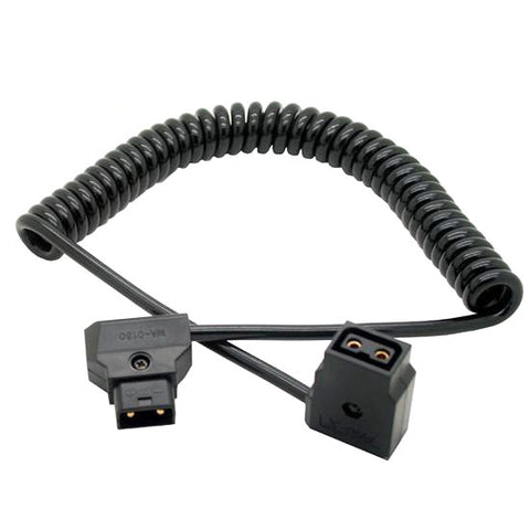 CGPro Coiled D-TAP Male to Female 2 Pin Extension Cable for DSLR Rig