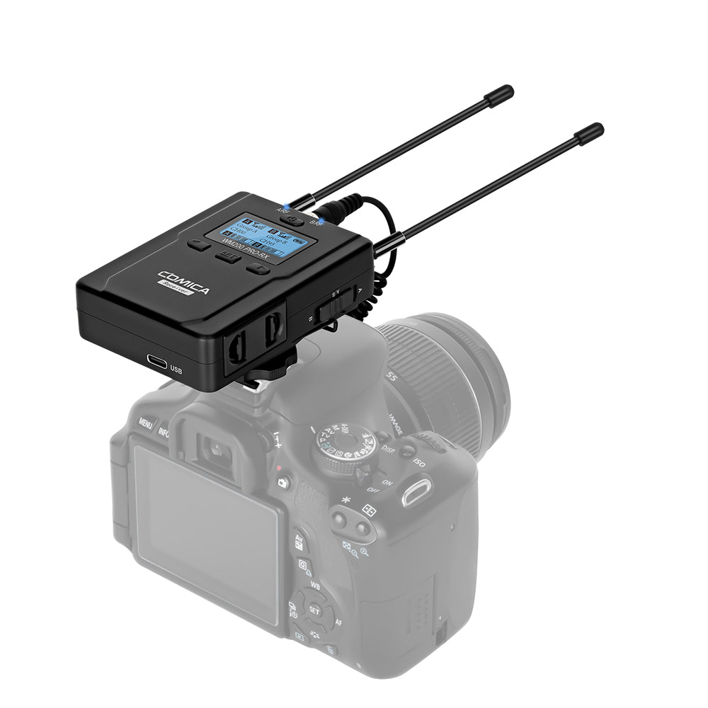 COMICA CVM-WM200 PRO UHF Metal Dual-channel Wireless Microphone