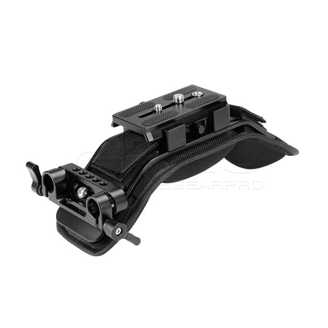 CGPro Shoulder Pad With Manfrotto Quick Release Plate And 15mm Rail Clamp