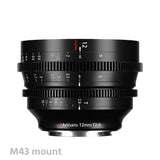 7Artisans 12mm T2.9 APS-C MF Cine Lens E/FX/RF/L/M43/Z Mount