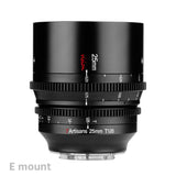 7Artisans 25mm T1.05 APS-C MF Cine Lens E/FX/RF/L/M43/Z cam Mount
