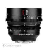 7Artisans 50mm T1.05 APS-C MF Cine Lens E/FX/RF/L/M43/Z cam mount