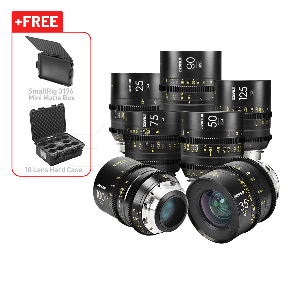 DZOFILM VESPID Prime Full Frame Cinema 7 Lens Set PL&EF interchangeable Mount