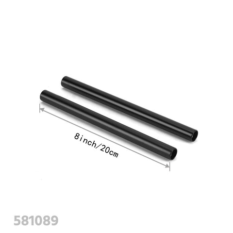 CGPro 15mm Aluminum Rod  Extension M12 Thread 4-18 inch (Pair)