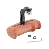 CGPro Versatile Wooden Handgrip With Invertible & Adjustable 1/4" Thumbscrew Connection (Either Side) Wooden Handles - CINEGEARPRO