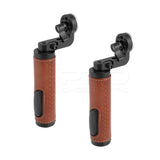 CGPro ARRI Rosette Leather Handgrip M6 Male Threads For DSLR Shoulder Rig (A Pair)  - CINEGEARPRO