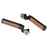 CGPro ARRI Rosette Wooden Dual Handgrip (Pair) Side Handles - CINEGEARPRO