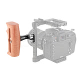 CGPro Versatile Wooden Handgrip With Invertible & Adjustable 1/4" Thumbscrew Connection (Either Side) Wooden Handles - CINEGEARPRO