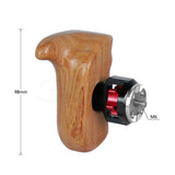 CGPro Wooden Handle Grip with ARRI Rosette Mount handle - CINEGEARPRO
