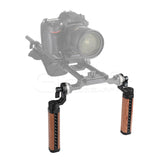 CGPro ARRI Rosette Wooden Dual Handgrip (Pair) Side Handles - CINEGEARPRO