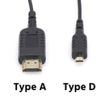 CGPro Hyper-Thin Super Flexible HDMI Cable A Male to D Male (1FT/2FT/3FT/6FT) HDMI Cable - CINEGEARPRO