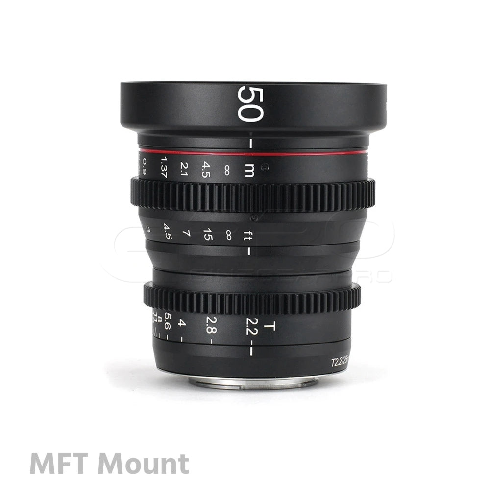 MEIKE 50mm T2.2 Manual Focus Cinema Prime Lens Lens - CINEGEARPRO