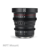 MEIKE 50mm T2.2 Manual Focus Cinema Prime Lens Lens - CINEGEARPRO