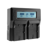 CGPro DMW-DCC12 Dual Digital Battery Charger w/ LCD Display For BLF19E