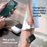 Baseus Q Pow Power Bank 3A 10000mAh Built in USB Type-C Cable Digital Display Battery - CINEGEARPRO