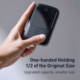Baseus Q Pow Power Bank 3A 10000mAh Built in USB Type-C Cable Digital Display Battery - CINEGEARPRO