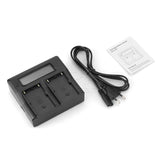 CGPro BP-U Dual Digital Battery Charger w/ LCD Display For Sony BP-U75/U30/U60 Charger - CINEGEARPRO