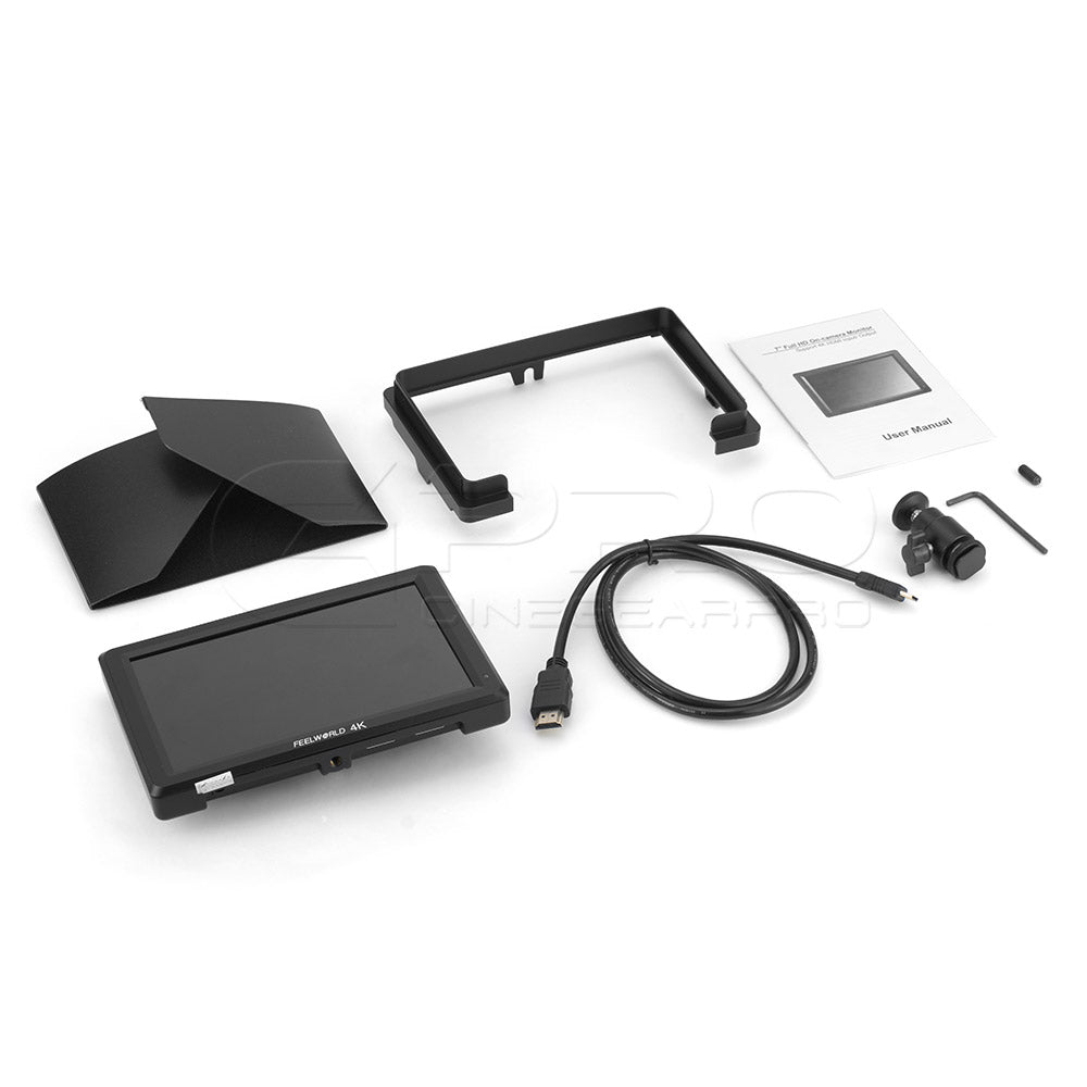 FEELWORLD T756 7" 4K On-camera Monitor with HDMI Input/ Output IPS Full HD 1920x1200 Monitor - CINEGEARPRO