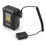 CGPro NP-FZ100 D-TAP Dummy Battery Input 10-20V Output 8.0-8.4V For SONY a7III/a7RIII/a7RIV/a9 DC Coupler/Dummy Battery - CINEGEARPRO