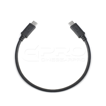 CGPro Type-C to Type-C Data/Sync Cable USB 3.1 10Gbps Dual USB-C (1FT/30cm) for Samsung T5 SSD Other Accessories - CINEGEARPRO